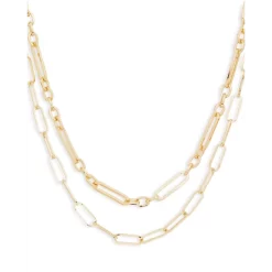 Deals 💯 AQUA Layered Chain Necklace, 15-18" Gold 🤩