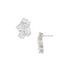 Buy 🛒 AQUA Cubic Zirconia Cluster Stud Earrings - 100% Exclusive Silver 😀