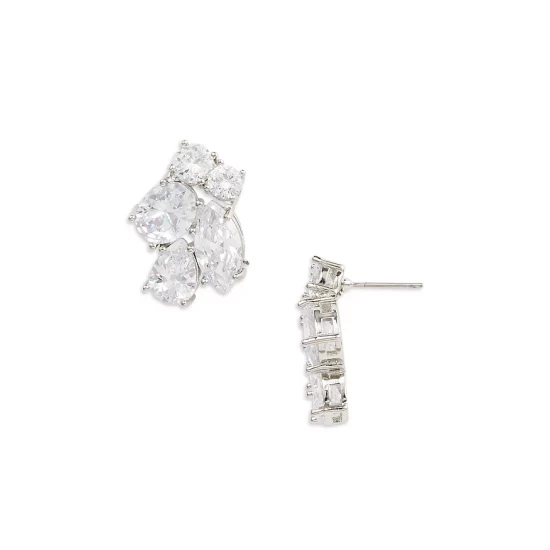 Buy 🛒 AQUA Cubic Zirconia Cluster Stud Earrings - 100% Exclusive Silver 😀 1 Buy 🛒 AQUA Cubic Zirconia Cluster Stud Earrings - 100% Exclusive Silver 😀