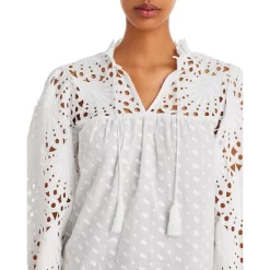 Promo ⌛ AQUA Lace Tassel Top - 100% Exclusive White 🔥 -AQUA Elegant shop unnamed file 5220