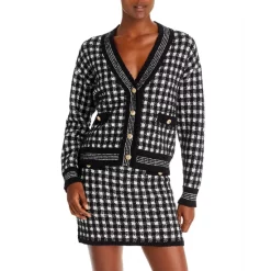 Best reviews of 😉 AQUA Checkered Cropped Cardigan - 100% Exclusive Blue ✨