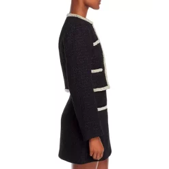 Best reviews of ⭐ AQUA Embellished Tweed Crop Jacket - 100% Exclusive Black Shine ⌛ -AQUA Elegant shop unnamed file 553