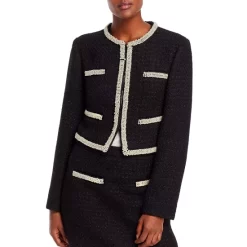 Best reviews of ⭐ AQUA Embellished Tweed Crop Jacket - 100% Exclusive Black Shine ⌛ -AQUA Elegant shop unnamed file 554