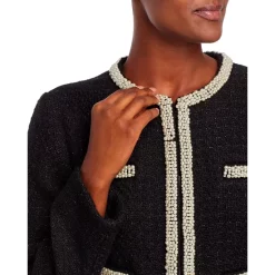 Best reviews of ⭐ AQUA Embellished Tweed Crop Jacket - 100% Exclusive Black Shine ⌛ -AQUA Elegant shop unnamed file 557