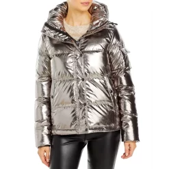 Deals 🎉 AQUA Metallic Ella Down Puffer Jacket - 100% Exclusive Champagne 🥰 -AQUA Elegant shop unnamed file 562