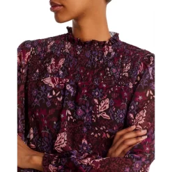 Wholesale ❤️ AQUA Floral Print Smocked Mini ❤️ Dress - 100% Exclusive Black/purple 🔥 -AQUA Elegant shop unnamed file 596