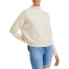 Discount ❤️ AQUA Novelty Stitch Cashmere Mock Neck Sweater - 100% Exclusive Hyacinth 😀