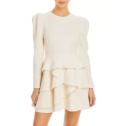 Best reviews of 🌟 AQUA Puff Sleeve Ruffle Bottom 👏 Dress - 100% Exclusive Ivory ✔️
