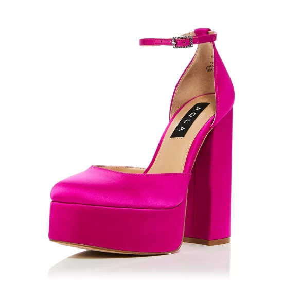 Cheapest 🌟 AQUA Women's Lisa Ankle Strap Platform Sandals - 100% Exclusive Fuschia 🛒 1 Cheapest 🌟 AQUA Women's Lisa Ankle Strap Platform Sandals - 100% Exclusive Fuschia 🛒