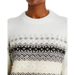 Top 10 🧨 AQUA Faux Pearl Fair Isle Sweater - 100% Exclusive White 👍 -AQUA Elegant shop unnamed file 650