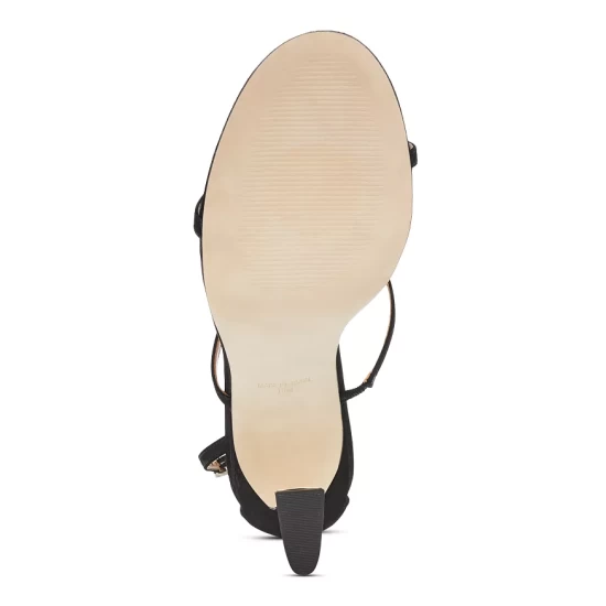 Outlet 😍 AQUA Women's Jenni Strap High Heel Sandals - 100% Exclusive Black Nubuck ⭐ 8 Outlet 😍 AQUA Women's Jenni Strap High Heel Sandals - 100% Exclusive Black Nubuck ⭐ - Image 8