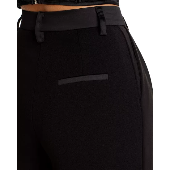 Budget ๐ AQUA Wide Leg Trousers - 100% Exclusive Black โ 5 Budget ๐ AQUA Wide Leg Trousers - 100% Exclusive Black โ - Image 5