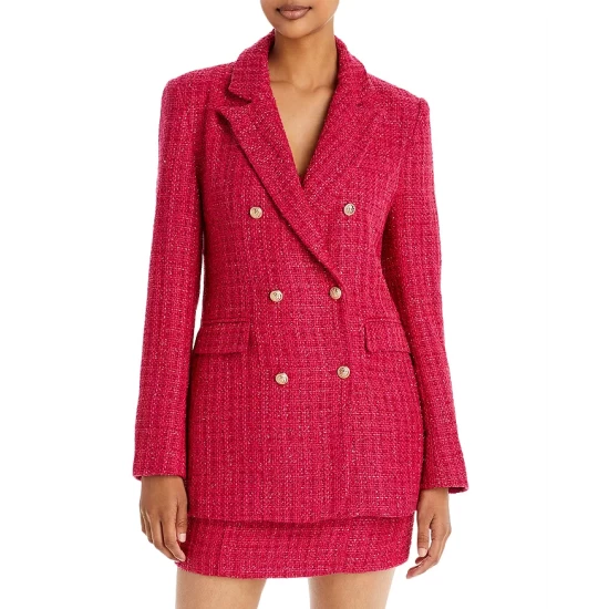 Hot Sale ❤️ AQUA Tweed Double Breasted Blazer - 100% Exclusive Lavender 😍 1 Hot Sale ❤️ AQUA Tweed Double Breasted Blazer - 100% Exclusive Lavender 😍