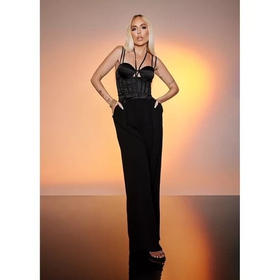 Budget ๐ AQUA Wide Leg Trousers - 100% Exclusive Black โ 7 Budget ๐ AQUA Wide Leg Trousers - 100% Exclusive Black โ - Image 7
