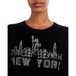 New โ๏ธ AQUA New York Intarsia Cashmere Sweater - 100% Exclusive Black ๐ 12 New โ๏ธ AQUA New York Intarsia Cashmere Sweater - 100% Exclusive Black ๐ -AQUA Elegant shop unnamed file 712