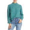New 🥰 AQUA Novelty Stitch Mock Neck Sweater - 100% Exclusive Green Mix ⌛