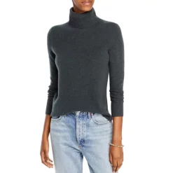 New 🥰 AQUA Cashmere Turtleneck Sweater - 100% Exclusive Black ⭐ -AQUA Elegant shop unnamed file 85