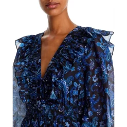 Brand new ❤️ AQUA Paisley Print Tiered Maxi ✨ Dress - 100% Exclusive Blue/black ✨ 10 Brand new ❤️ AQUA Paisley Print Tiered Maxi ✨ Dress - 100% Exclusive Blue/black ✨ -AQUA Elegant shop unnamed file 870