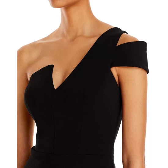 Top 10 ๐ AQUA One-Shoulder Ruffled Gown - 100% Exclusive Black โ 2 Top 10 ๐ AQUA One-Shoulder Ruffled Gown - 100% Exclusive Black โ - Image 2