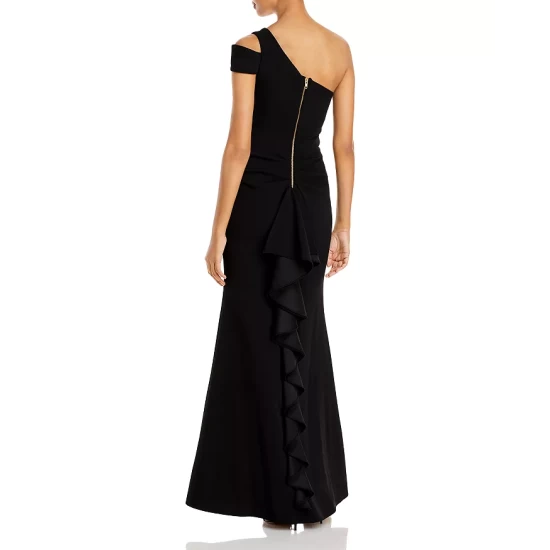 Top 10 ๐ AQUA One-Shoulder Ruffled Gown - 100% Exclusive Black โ 3 Top 10 ๐ AQUA One-Shoulder Ruffled Gown - 100% Exclusive Black โ - Image 3