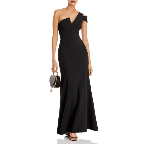 Top 10 ๐ AQUA One-Shoulder Ruffled Gown - 100% Exclusive Black โ 4 Top 10 ๐ AQUA One-Shoulder Ruffled Gown - 100% Exclusive Black โ - Image 4