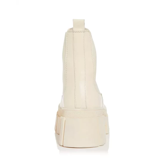 Outlet 🤩 AQUA Women's Bonds Stretch Platform Ankle Booties - 100% Exclusive Black Leather 🌟 2 Outlet 🤩 AQUA Women's Bonds Stretch Platform Ankle Booties - 100% Exclusive Black Leather 🌟 - Image 2