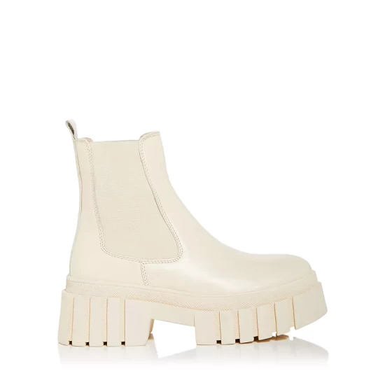 Outlet 🤩 AQUA Women's Bonds Stretch Platform Ankle Booties - 100% Exclusive Black Leather 🌟 4 Outlet 🤩 AQUA Women's Bonds Stretch Platform Ankle Booties - 100% Exclusive Black Leather 🌟 - Image 4