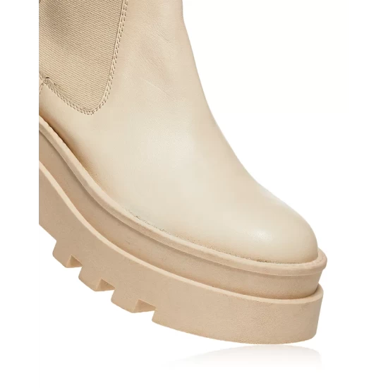 Outlet 🤩 AQUA Women's Bonds Stretch Platform Ankle Booties - 100% Exclusive Black Leather 🌟 8 Outlet 🤩 AQUA Women's Bonds Stretch Platform Ankle Booties - 100% Exclusive Black Leather 🌟 - Image 8