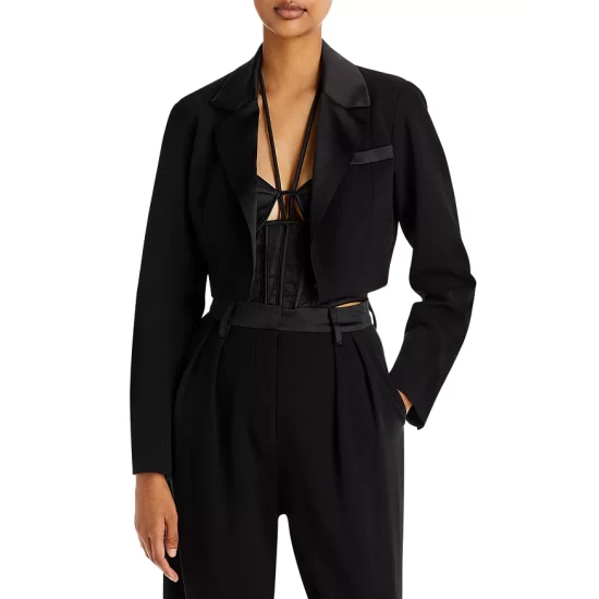 Best deal π AQUA Cropped Blazer - 100% Exclusive Black π 1 Best deal π AQUA Cropped Blazer - 100% Exclusive Black π