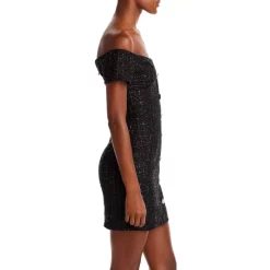 Wholesale 🤩 AQUA Metallic Boucle Off-the-Shoulder Mini Dress - 100% Exclusive Black 😍 10 Wholesale 🤩 AQUA Metallic Boucle Off-the-Shoulder Mini Dress - 100% Exclusive Black 😍 -AQUA Elegant shop unnamed file 917