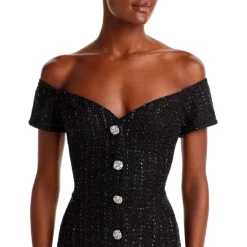 Wholesale 🤩 AQUA Metallic Boucle Off-the-Shoulder Mini Dress - 100% Exclusive Black 😍 12 Wholesale 🤩 AQUA Metallic Boucle Off-the-Shoulder Mini Dress - 100% Exclusive Black 😍 -AQUA Elegant shop unnamed file 919