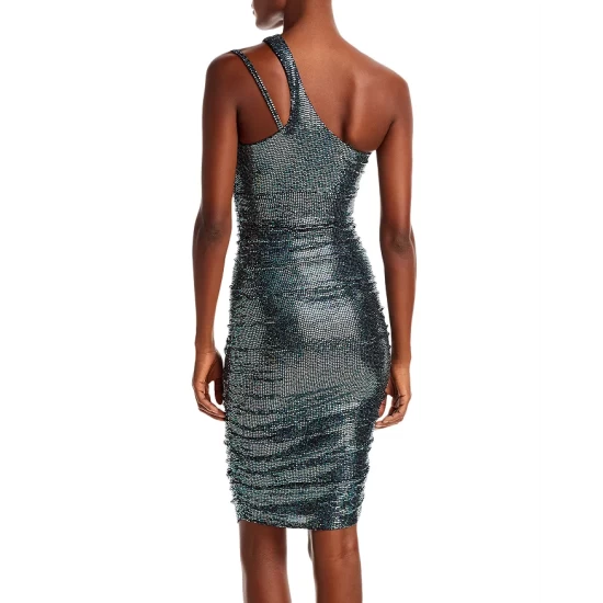 Best Pirce ๐ AQUA Sparkle One Shoulder Sheath ๐ Dress - 100% Exclusive Black Sparkle โญ 3 Best Pirce ๐ AQUA Sparkle One Shoulder Sheath ๐ Dress - 100% Exclusive Black Sparkle โญ - Image 3