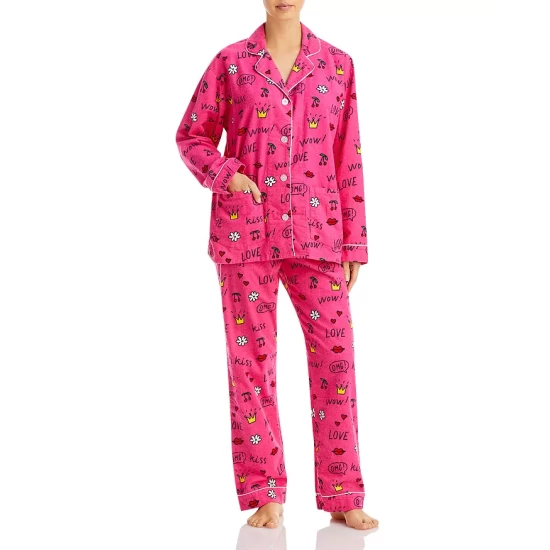 Promo ๐ AQUA Printed Long Flannel Pajama Set - 100% Exclusive Hot Pink โ๏ธ 1 Promo ๐ AQUA Printed Long Flannel Pajama Set - 100% Exclusive Hot Pink โ๏ธ