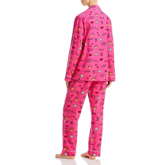 Promo ๐ AQUA Printed Long Flannel Pajama Set - 100% Exclusive Hot Pink โ๏ธ 3 Promo ๐ AQUA Printed Long Flannel Pajama Set - 100% Exclusive Hot Pink โ๏ธ - Image 3