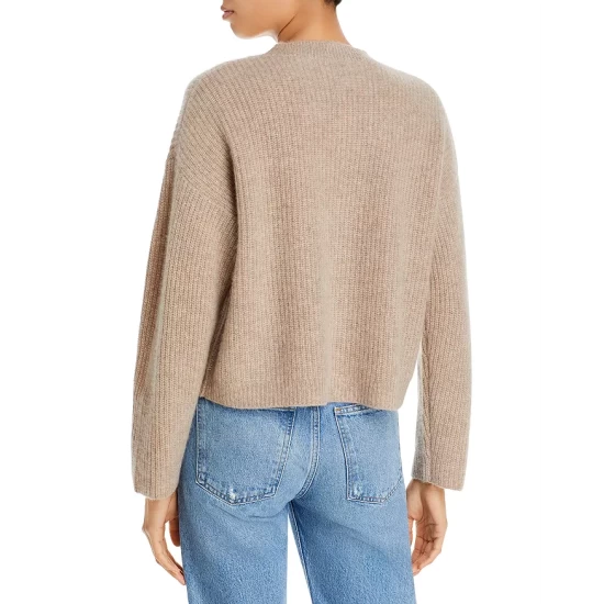 Best Pirce ❤️ AQUA Novelty Stitch Cashmere Sweater - 100% Exclusive Baby's Breath 👏 3 Best Pirce ❤️ AQUA Novelty Stitch Cashmere Sweater - 100% Exclusive Baby's Breath 👏 - Image 3