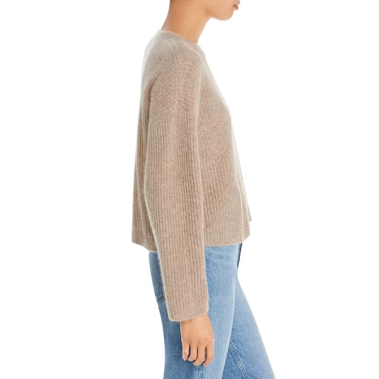 Best Pirce ❤️ AQUA Novelty Stitch Cashmere Sweater - 100% Exclusive Baby's Breath 👏 4 Best Pirce ❤️ AQUA Novelty Stitch Cashmere Sweater - 100% Exclusive Baby's Breath 👏 - Image 4