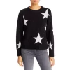 Best Sale 😍 AQUA Star Crewneck Sweater - 100% Exclusive Black/white ⌛