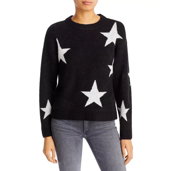 Best Sale 😍 AQUA Star Crewneck Sweater - 100% Exclusive Black/white ⌛ 1 Best Sale 😍 AQUA Star Crewneck Sweater - 100% Exclusive Black/white ⌛