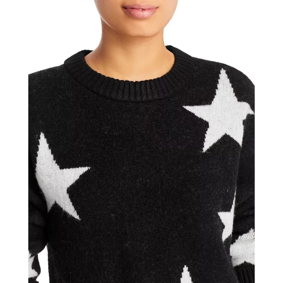 Best Sale 😍 AQUA Star Crewneck Sweater - 100% Exclusive Black/white ⌛ 4 Best Sale 😍 AQUA Star Crewneck Sweater - 100% Exclusive Black/white ⌛ - Image 4
