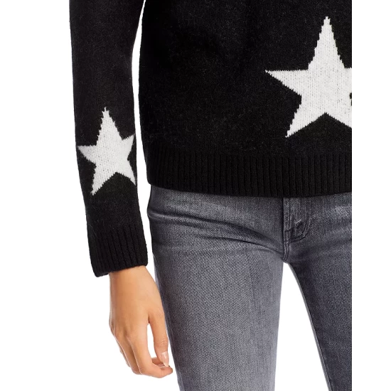 Best Sale 😍 AQUA Star Crewneck Sweater - 100% Exclusive Black/white ⌛ 5 Best Sale 😍 AQUA Star Crewneck Sweater - 100% Exclusive Black/white ⌛ - Image 5