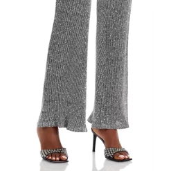 Best Sale 🎁 AQUA Sequined Metallic Flare Pants - 100% Exclusive Silver 🧨 -AQUA Elegant shop unnamed file 980
